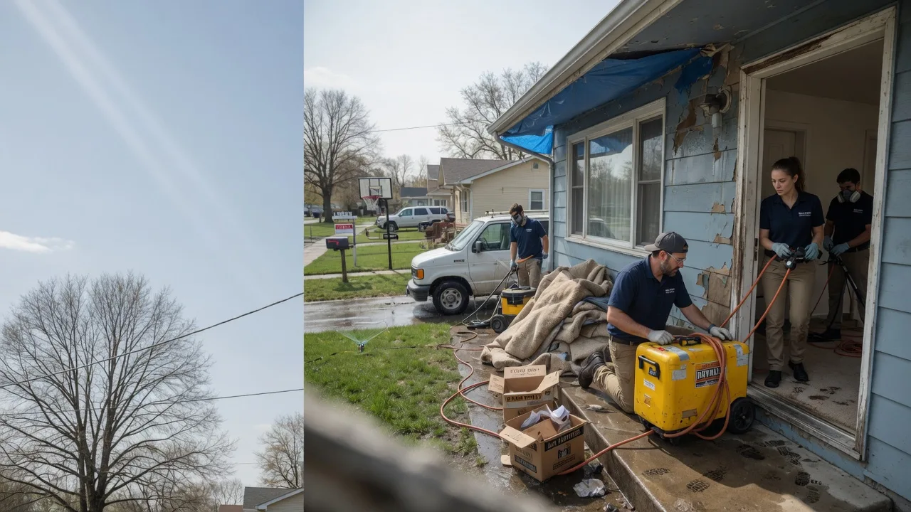 Basement Flood Cleanup in Albany, OH near me
